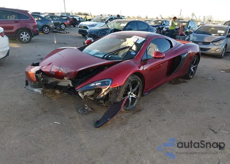 2015 Mclaren 650S z USA, uszkodzony, nr VIN SBM11FAA2FW004592